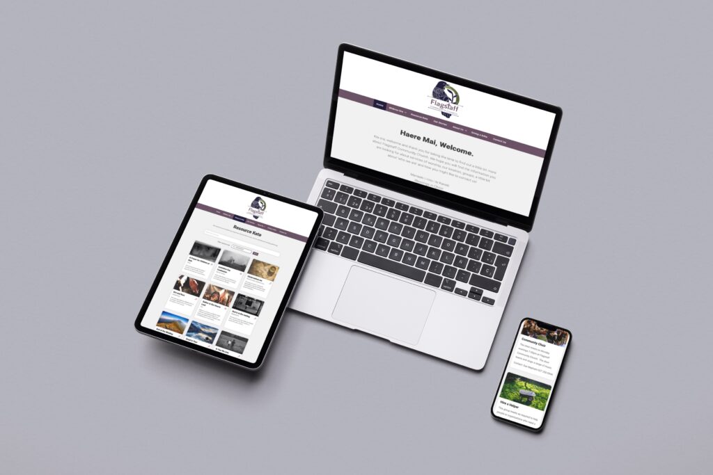 Multi Device Mockup for Flagstaff Community Church website.