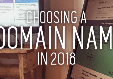 Choosing a domian name - Yellow design