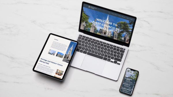 First Church Otago Website Multi Device Mockup